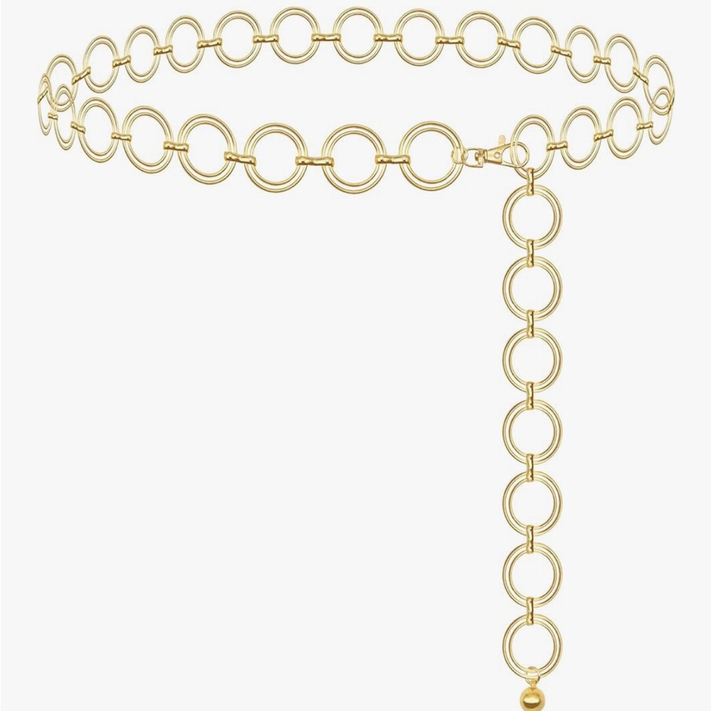 Gold Circle Chain Belt